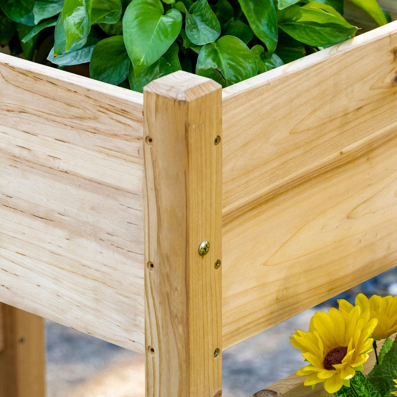 Boîte de jardinière autoportante à 3 niveaux pour lit de jardin surélevé pour légumes, herbes et fleurs