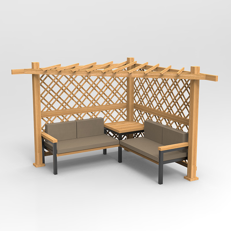 Tonnelle de pergola d'extérieur 10 pi x 10 pi, pergola 100% bois adaptée pour terrasse, terrasse, jardin, belvédère, parfait pour les barbecues, les fêtes et les pique-niques, noir